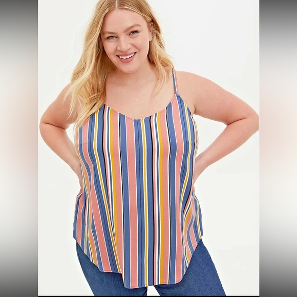 Torrid Multicolor Striped Camisole Size 2 - Picture 4 of 12